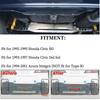 Aluminum Racing Lower Control Arms LCA+Rear Lower Tie Bar+Rear Subframe Brace For Honda Civic CX DX EX 1992-1995 Car Accessory