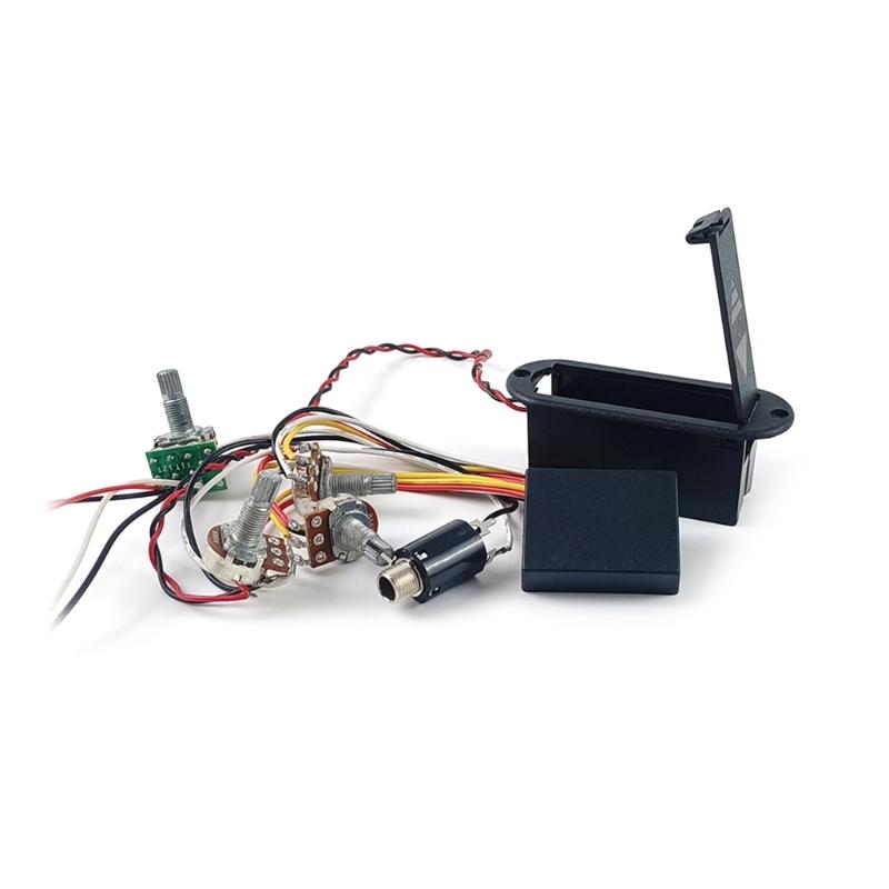 Electric Guitar Amplification Circuit with 3 Band Equalizer EQ Preamp Circuit