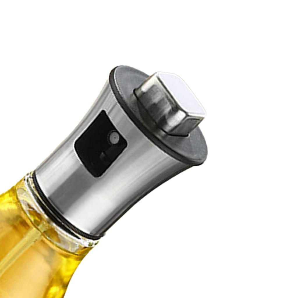 Sticlă Spray Ulei Tip Presă Pulverizare Uniformă 200ml Pulverizator Ulei pentru Ochelari Dozator pentru Gătit Bucătărie