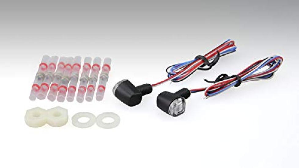 Kijima Motorcycle Parts LED Combination Lamp Nano Type Black Lens Body/Clear 219-5180