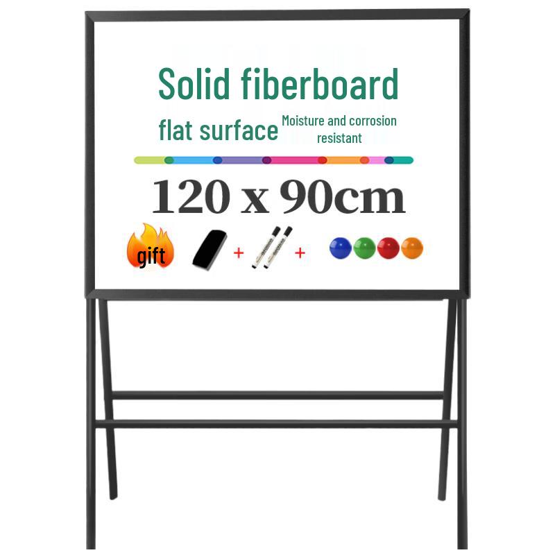 Deli Magnetic Whiteboard with A-Frame Stand, 120x90cm