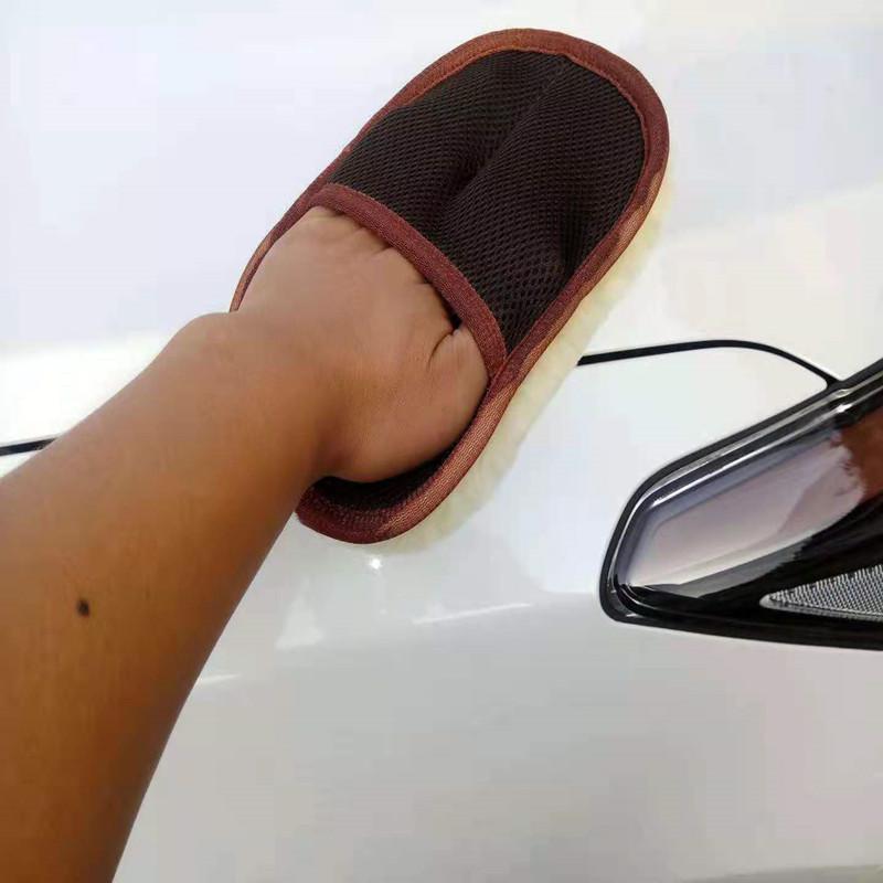 Type A Lambswool Car Wash Gloves: Safe for Paint, Ideal for Polishing & Waxing