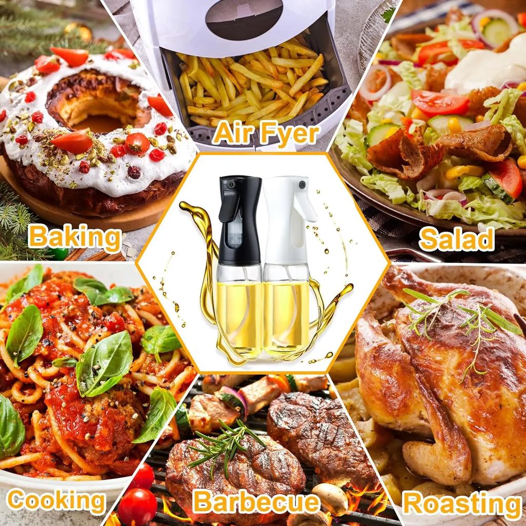 Kitchen Oil Spray Bottle Household Spray Pour Dual-use Air Fryer Olive Oil Cooking Oil Barbecue Spray Atomized Oil Spray Bottle