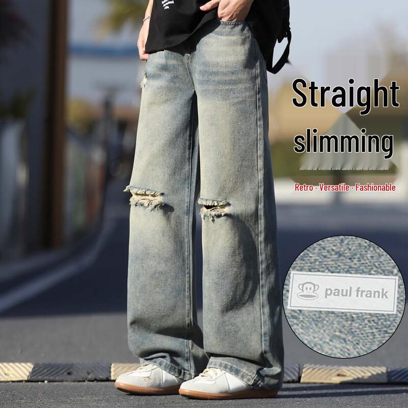 Paul Frank Men s Vintage Washed Straight-Leg Jeans 2XL