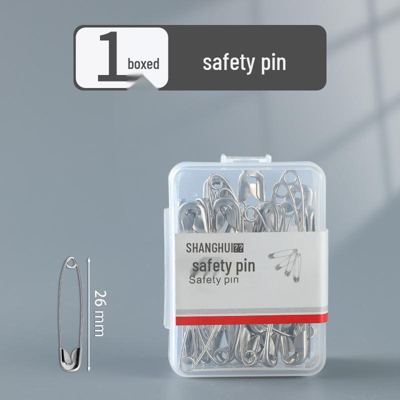 Vintage Large & Small Safety Pins: U-Shaped Brooch and Paper Clip Style for Clothes