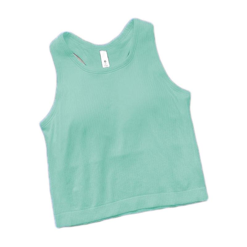 EBB TO STREET Women's Racerback Yoga Tank Top with Chest Pad - Summer Fitness Tight Fit