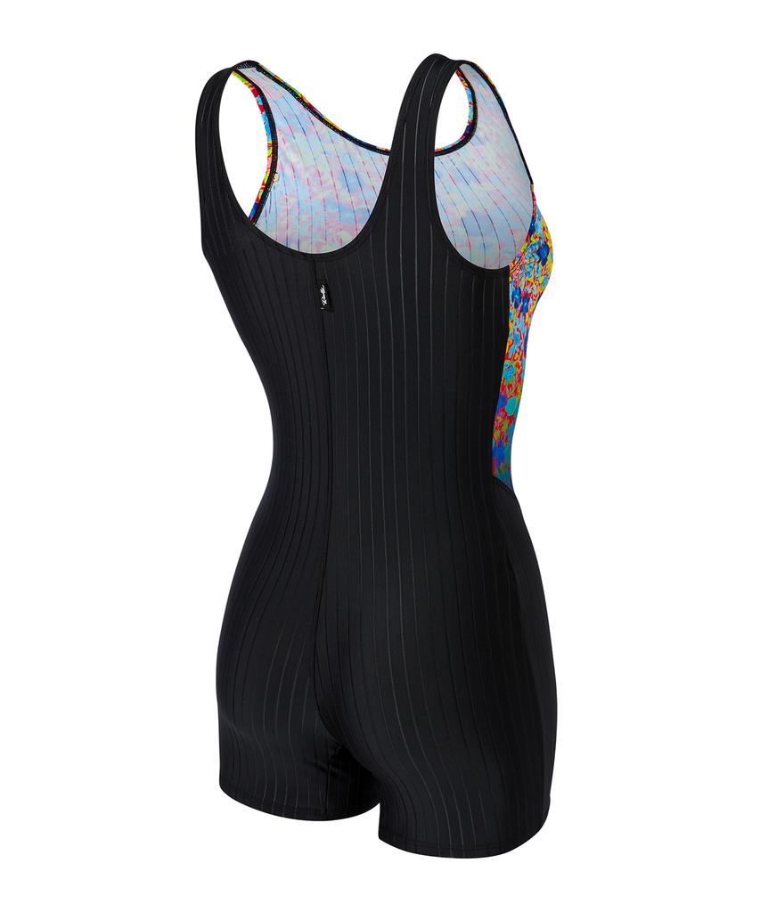 Laelliseupocheu [Rslh432 Mlt] Flori Aqua U-Back Swimsuit Multi