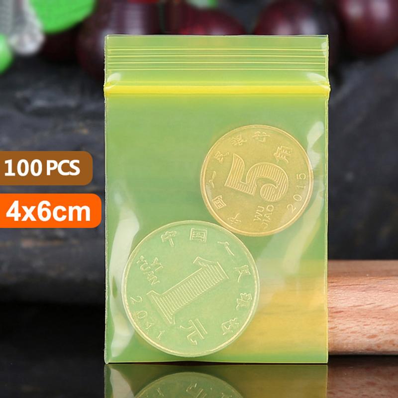 100 szt. Gruby kolor mała torebka strunowa uszczelka kieszonkowa biżuteria Mini opakowanie sprzętowe