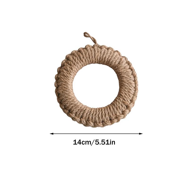 

Ring Pot Holder Hemp Rope Braided Pad Pot Ring Pan Pad Coaster Insulation Pot Pad Kitchen Accessories Placemats For Table as pic