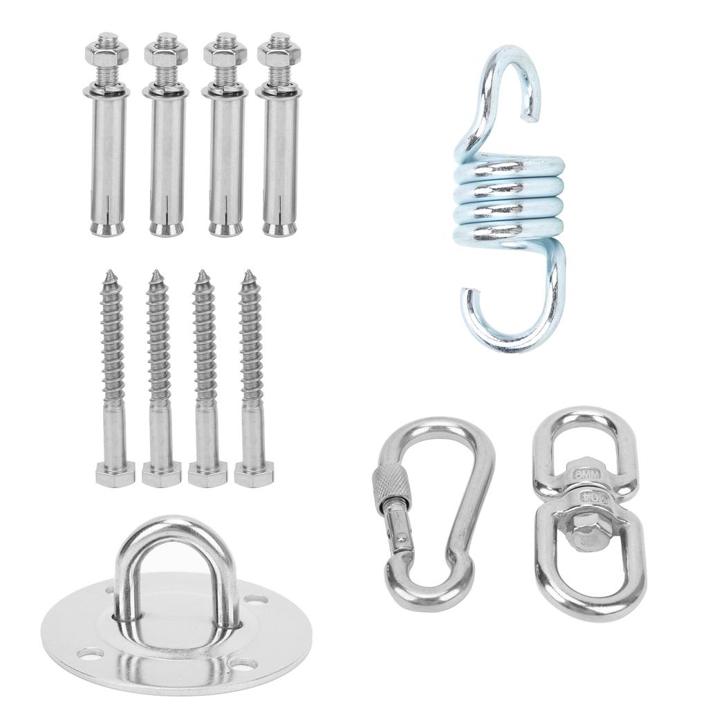 Ceiling Wall Steel Mount Anchor with Bolts Ceiling Buckle Hook Fix Base for Yoga Hammock