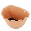 Plastic Wall Mounted Planter Beige Plant Pot Holder Practical Garden Basket Decoration