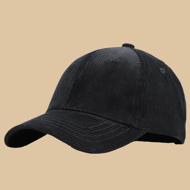 Big Head Men Oversize Corduroy Baseball Cap Dad Winter Large Sport Hats Ladies Plain Snapback Caps