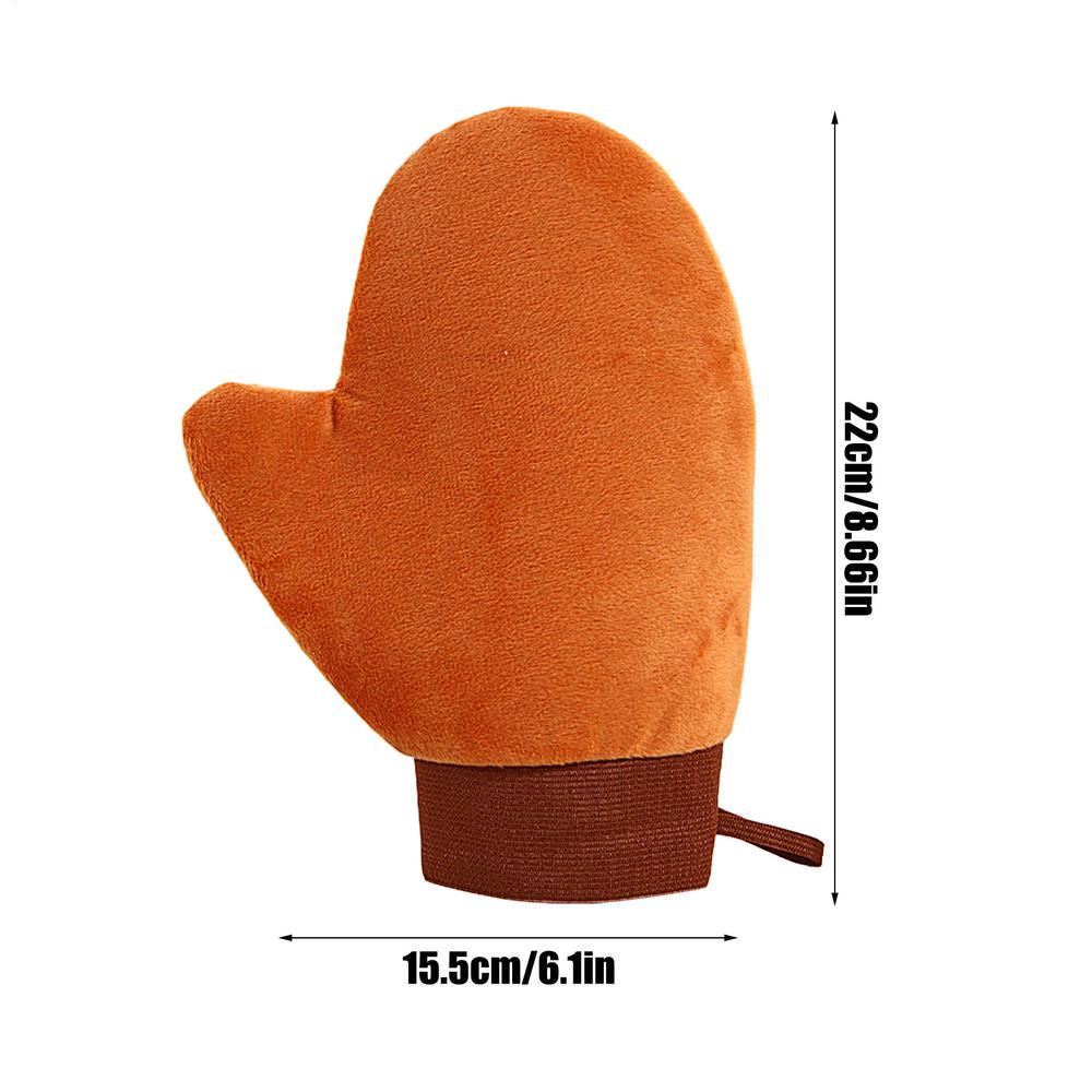 Tan Mitt Body Lotion Glove Self Tanning Mitt Double Sided Prevents Sticky Hands Applicator Portable Quick Dry Flocking Glove