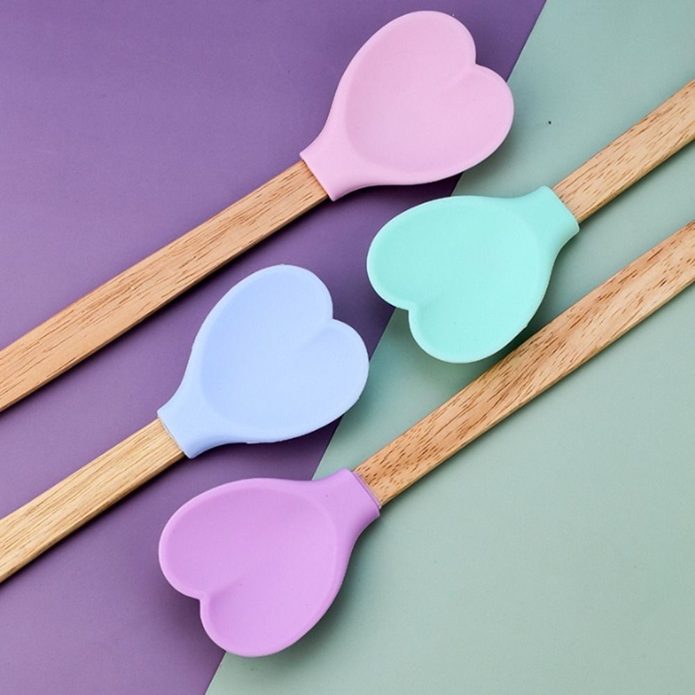 Kitchen Accessories Non-Stick Anti-scald Stirring Spoon Pastry Spatula Egg-beater Baking Stick