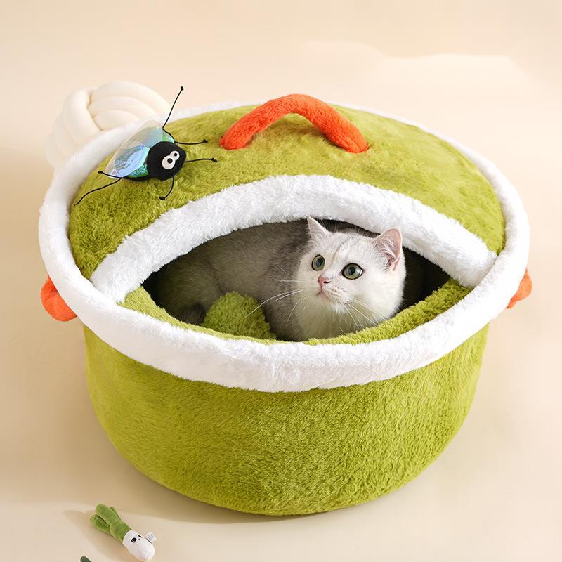 

Internet celebrity safety pot cover, cat house, dog house, soft and comfortable, winter warmth, closed sense of security, cat M