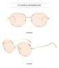 2026 European & American Style Unisex Round Frame Sunglasses - Trendy Metal Design