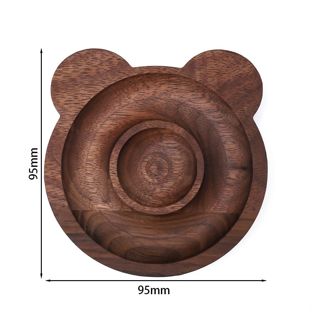 Black Walnut Solid Wood Jewelry Display Plate DIY Beading Tool Jewelry Design Plate