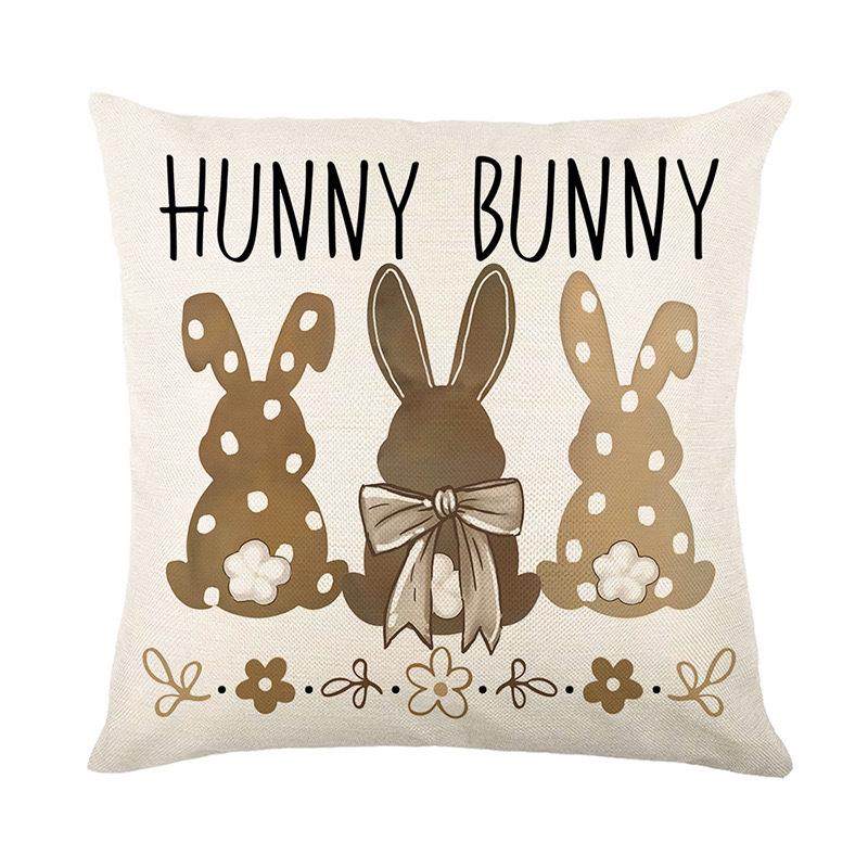 

Пасхальная наволочка Домашнее украшение дивана Наволочка с принтом букв Праздничная атмосфера Наволочка для подушки Спальня 45 * 45Cm