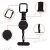 Retractable Phone Lanyard with Anti-Theft Clip Durable Nylon Strap and Metal Carabiner for Secure Mobile Device Attachment and Easy Access