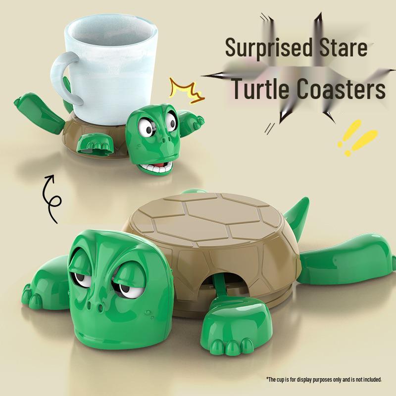 

Cross-Border Creative Turtle Coaster - Funny, Eye-Catching Desktop Ornament