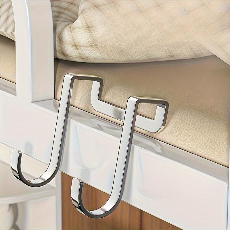 Heavy Duty Double S-Shaped Hooks | Easy-Install Rust-Resistant Polished Wall Hooks for Kitchen & Living Room, Multi-Purpose Home Storage Solution