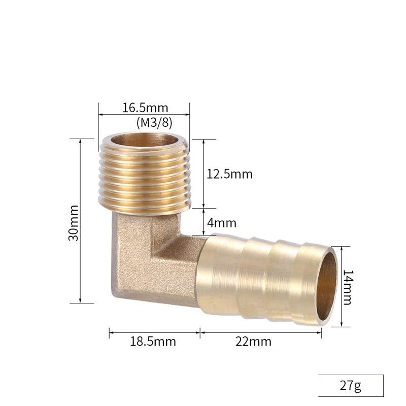 Messing Schlauchanschluss 4mm-19mm Tülle 1/8" 1/4" 1/2" 3/8" BSP Innengewinde Kupferverbinder Gelenk Kupplung Adapter