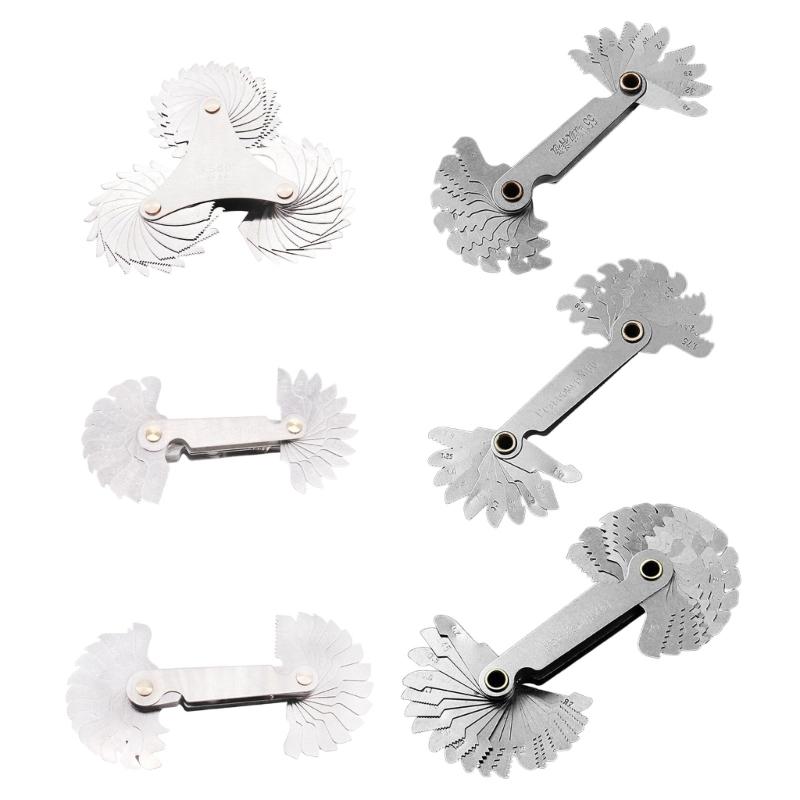 Professional Thread Measuring Tool High Accuracy Screw Pitches Gauges Easy to Use for Engineers Repair Man & DIY Projects
