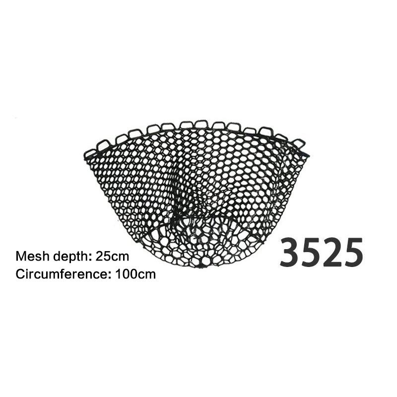 32/40/50Cm Portable Collapsible Fishing Net Wear-Resistant Rubber Mesh Fish Catch Trap Landing Outdoor Multifunctional Dip Net