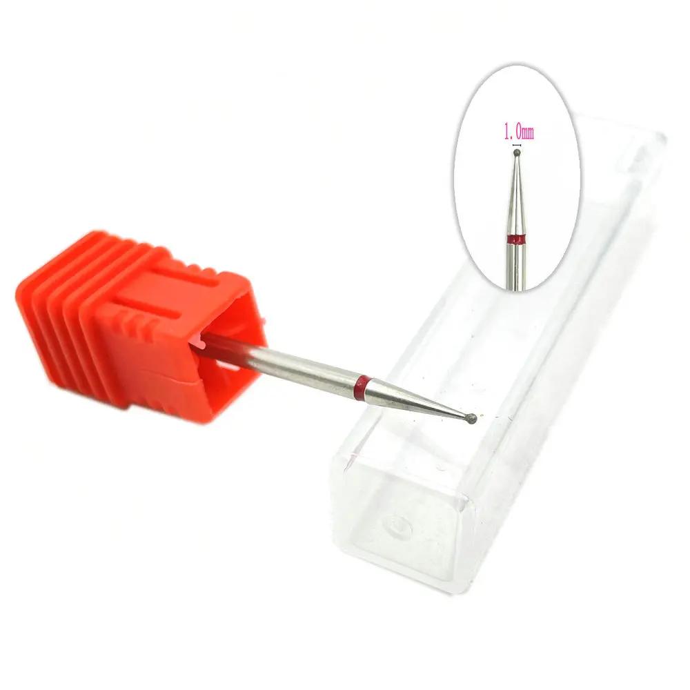 20pcs Diamond Nail Drill Milling Cutter for Manicure Rotary Bits Cuticle Clean Accessory Dental Diamond Burs Polisher 2.35mm