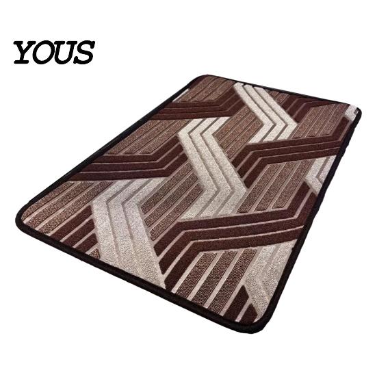 Anti-pilling Floor Mat Jacquard Entrance Door Mat, Quick-Dry Water Absorbent Machine Washable Non-Slip Doormat for Bathroom Kitchen Quick-drying
