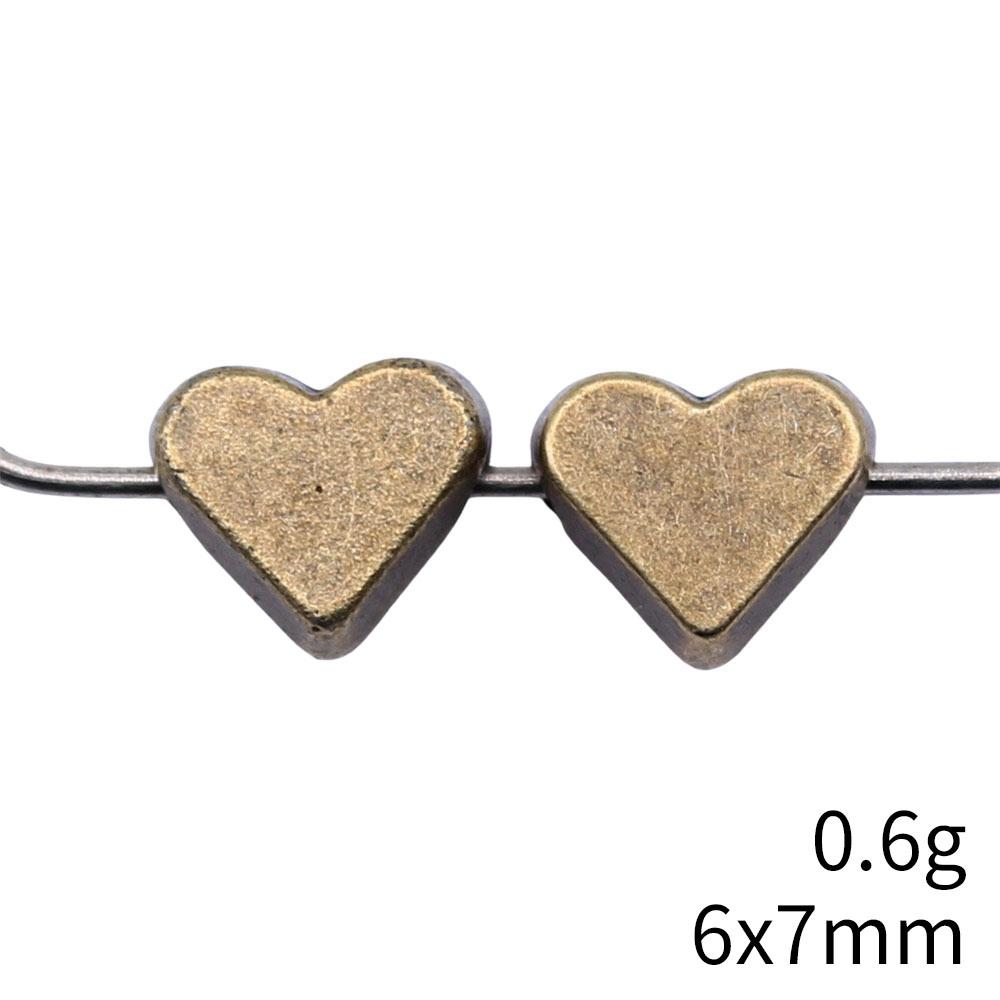 Heart Loose Beads For Valentine Bracelet Necklace DIY Vintage Jewelry Making Supplies For Charm