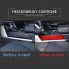 Rote Carbonfaser Wasserbecherhalter Panel Abdeckung Aufkleber für Toyota Tundra -24