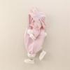 2025 Korean Style Cartoon Hooded Romper for Baby Girls - Cute Autumn Long Sleeve Jumpsuit