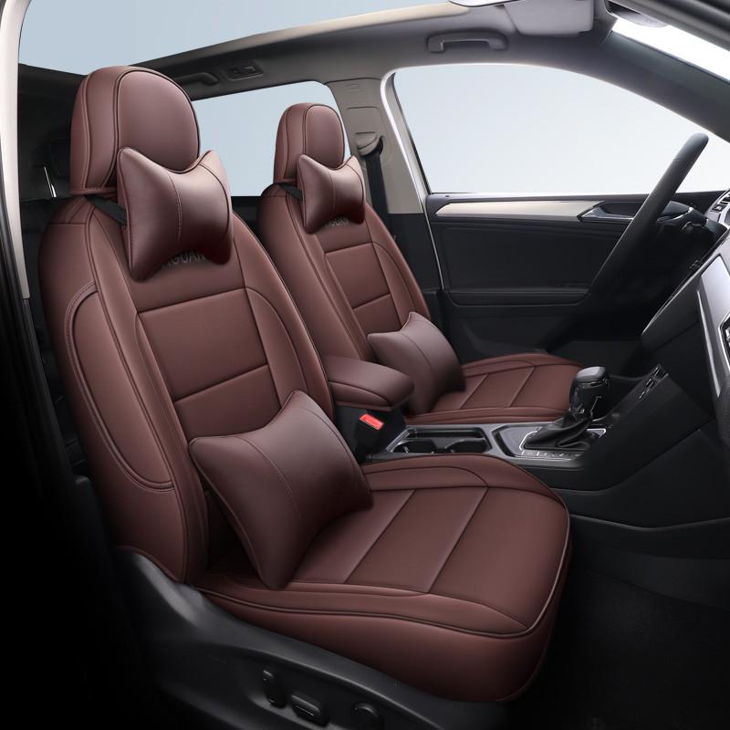 Yue Four Seasons Universal Car Seat Cover, Full Surround, Wear-Resistant, Five-Seat Leather