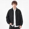 American trendy leather jacket men's new men's leather jacket casual wear simple versatile top