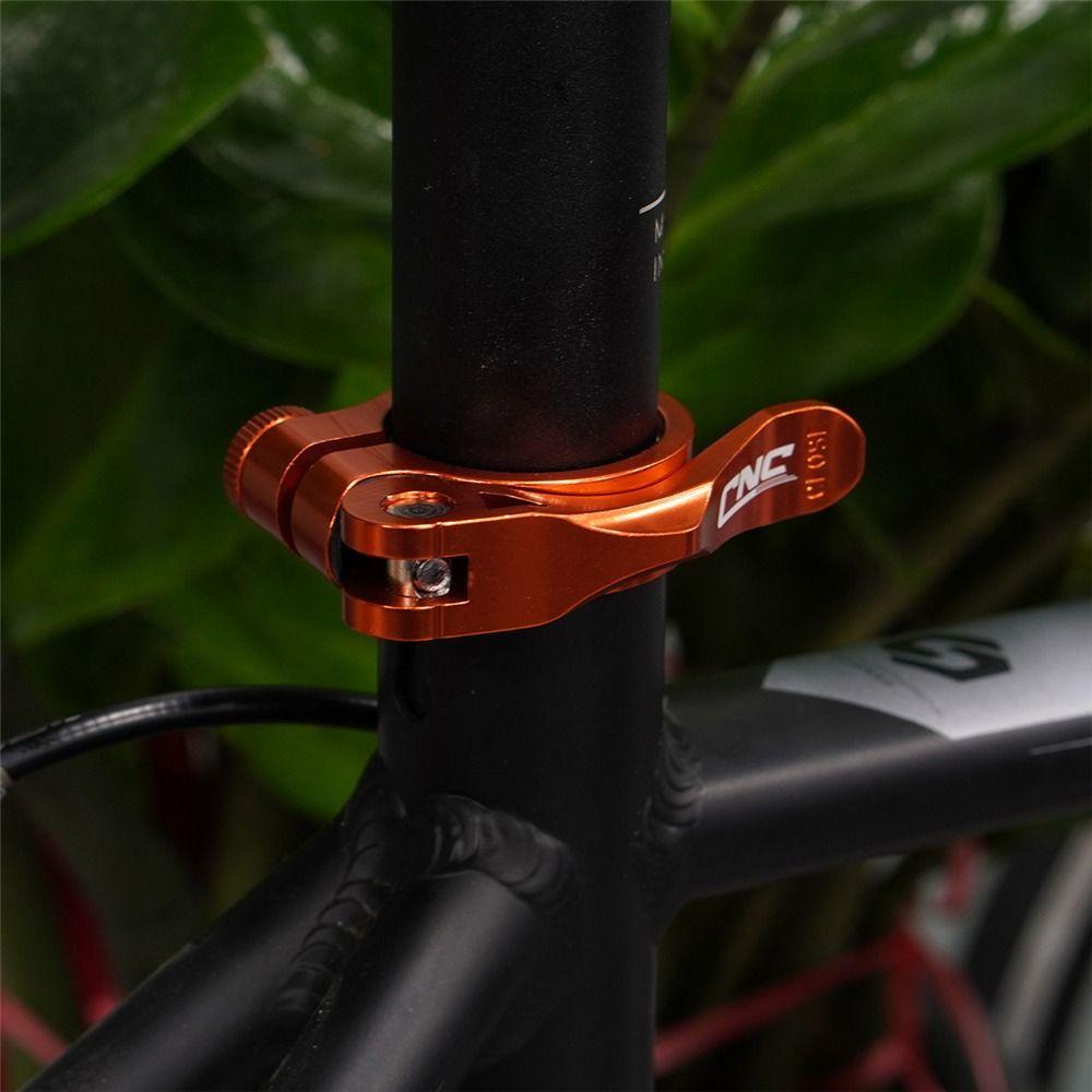 Bike Seatpost Clamp Bicycle Seat Clamp Aluminum Seat Tube Quick Release Clamp Bike Seat Post Clamp