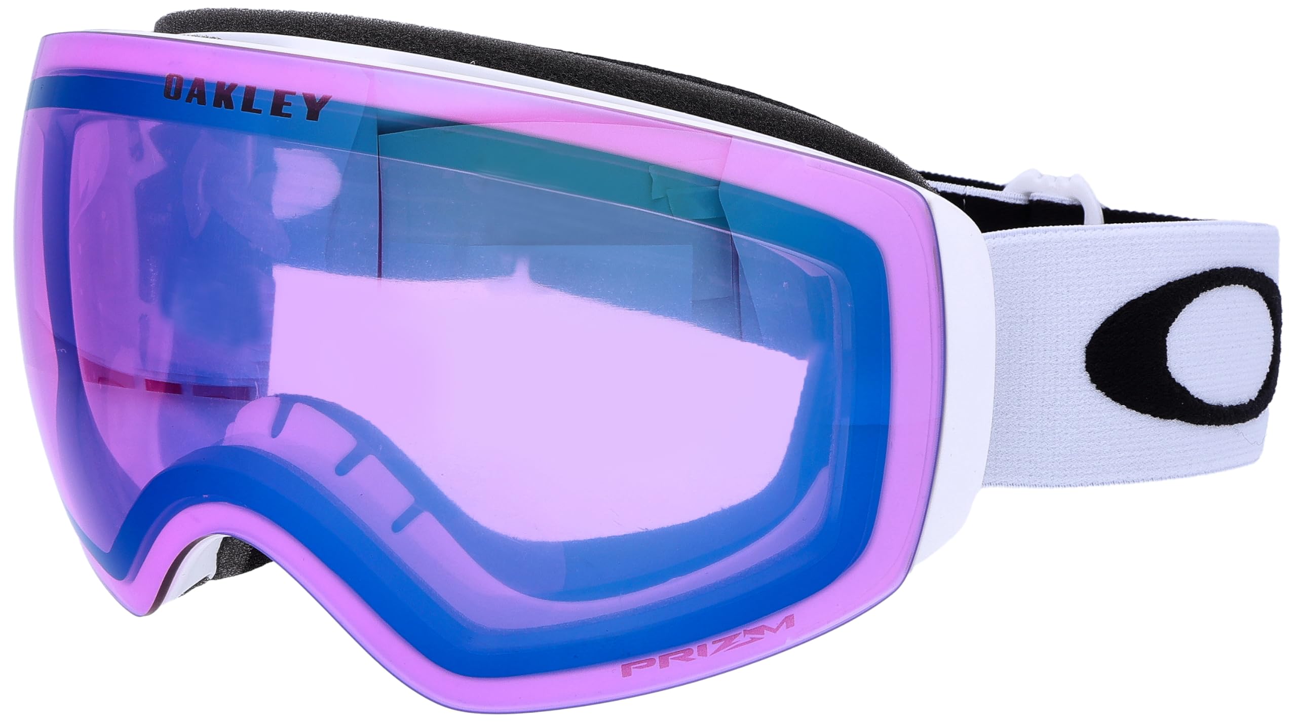 

Oakley Flight Deck M Matte White Iced Iridium One Size Goggles, Frame/Prizm Lens,