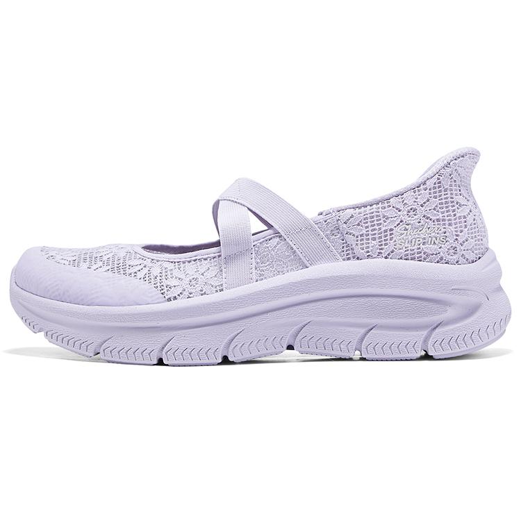 Skechers Slip-Ons Soft Comfortable Breathable Ballet Mary Jane Shoes Women shoes Purple 159286-LAV 35
