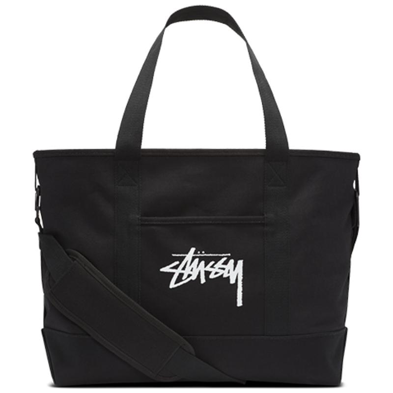 

Nike Stussy Collaboration Cotton Tote Bag Shopping Bag Luggage Bag Handbags Unisex Black Casual CZ1521-010 OS
