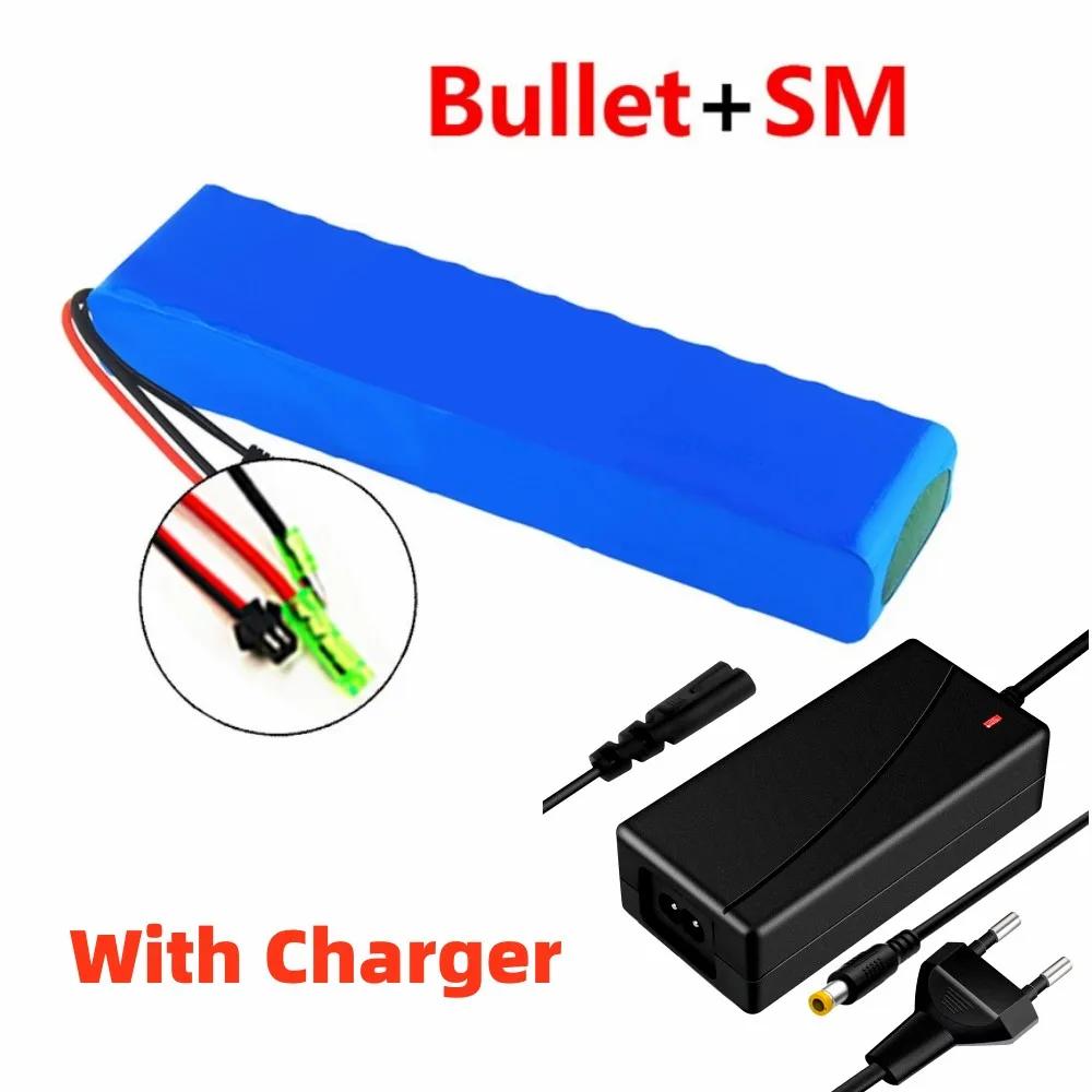 48V 13S2P 18650 Powerful Battery Pack, 10Ah Large Capacity Lithium Battery, Rechargeable Li-ion Battery Pack, with 54.6v Charger