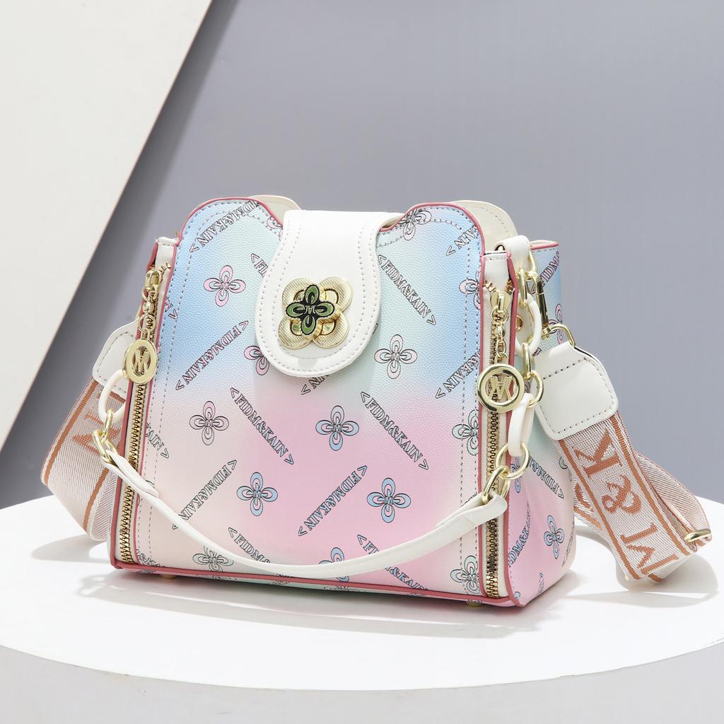 Bag women's bag 2025 new trendy fashion handbag summer versatile shoulder messenger bag bucket bag women