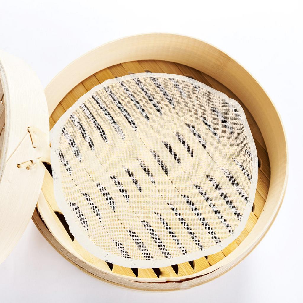 Steamer Pad for Cooking 20Pcs Cotton Round Mats Non Stick Breathable Steamer Clothe for Dumplings Dim Sum