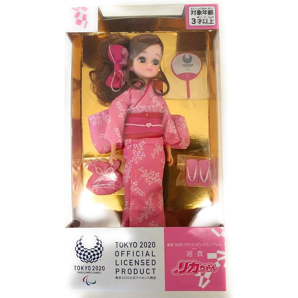 Takara Tomy Licca-chan Yukata Tokyo 2020 Paralympic Emblem Doll Outfit