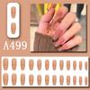 Manicure Sheet, Fake Nails, Finished Product, Simple Lemon Ice Style Manicure, Hair Change, Wearing Nails