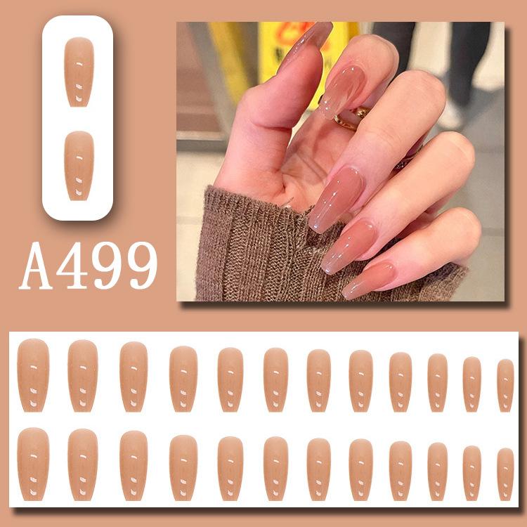 Manicure Sheet, Fake Nails, Finished Product, Simple Lemon Ice Style Manicure, Hair Change, Wearing Nails