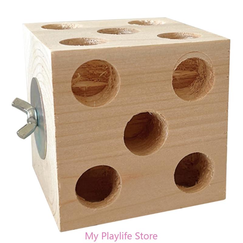 Parrots Grinding Chew Toy Bird Wood Chew Training Supplies Natural Wood Block Molar Toy for Pet Bird Tearing Grinding