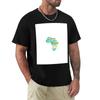 Africa Map Word Cloud. Features South African Words T-Shirt Shirts Graphic Anime Figures Plus Size Clothes Funny T Shirts Men