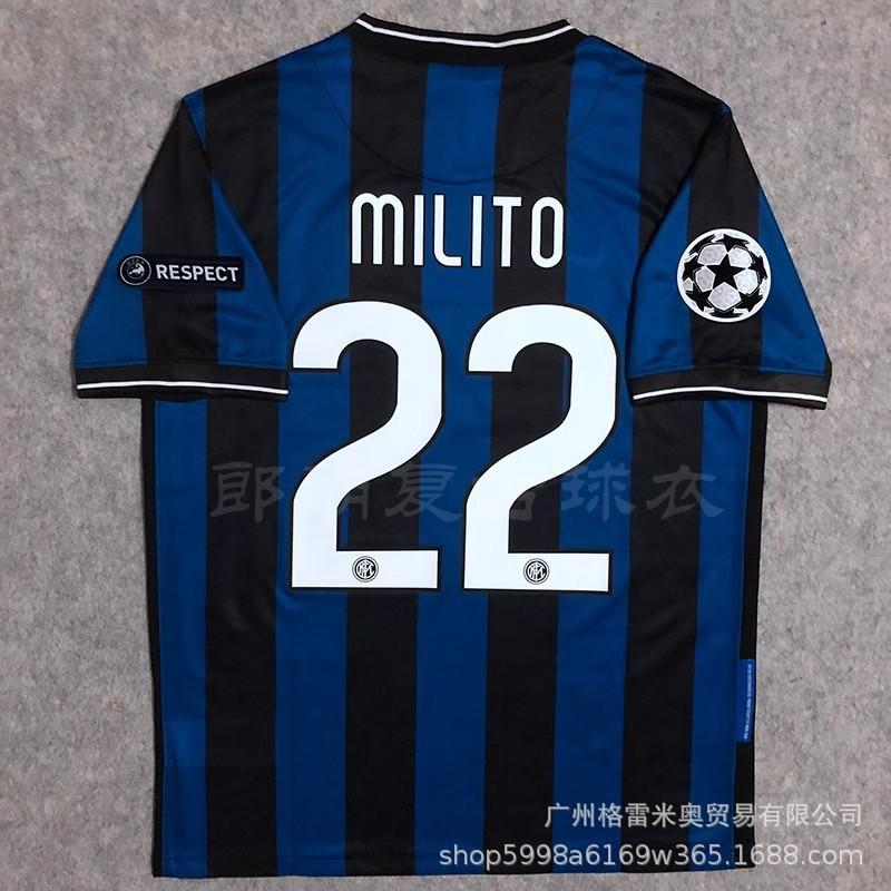 09-10 Inter Retro Jersey Ronaldo Inter Milan 2001/02 Jersey Football Jersey