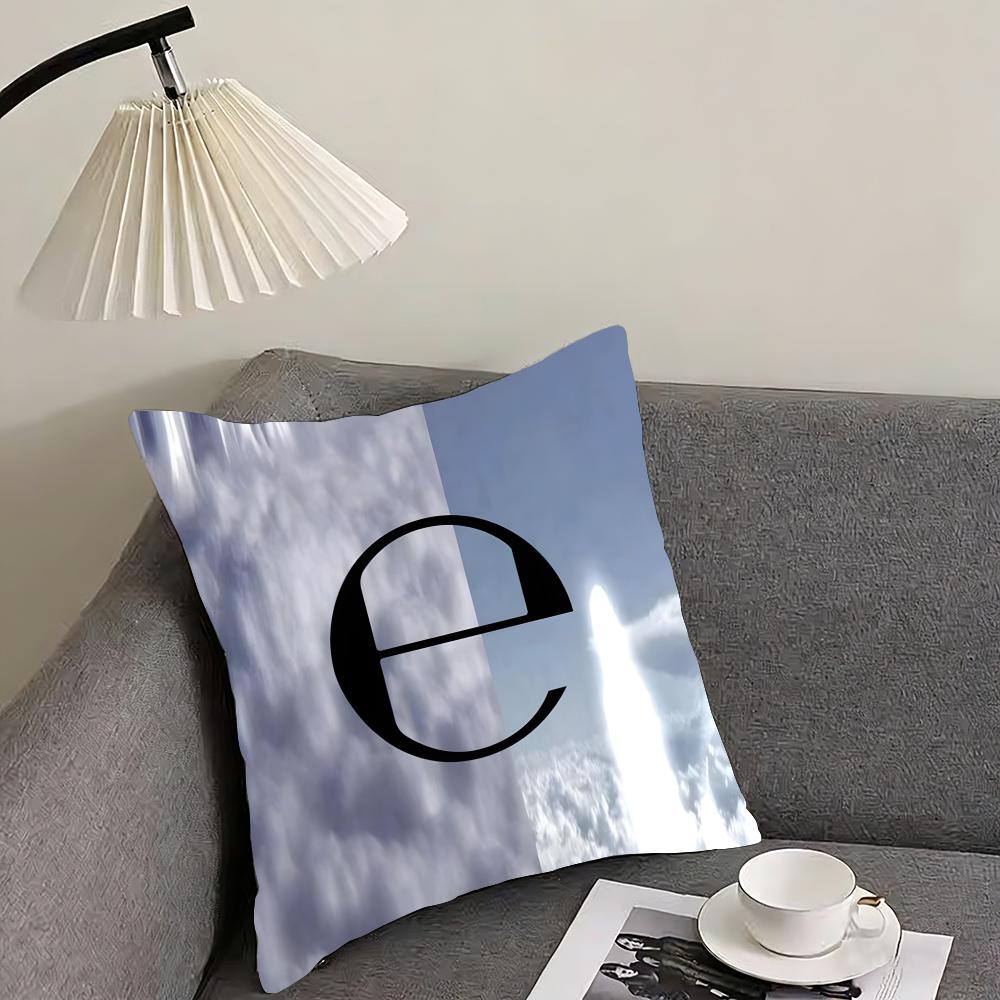 

EEcco2k Logo Cushion Cover Pillowcase Ultra Soft Skin Friendly Fabric Cloud Like Comfort Concealed Zipper 30x30cm