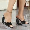 11cm Kristall Keil Transparent Plateau Sommer Slides LFD-1108WG-B79